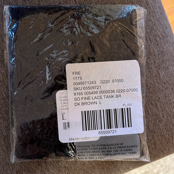 Free People So Fine Lace Tank Bralette L - Picture 4 of 4